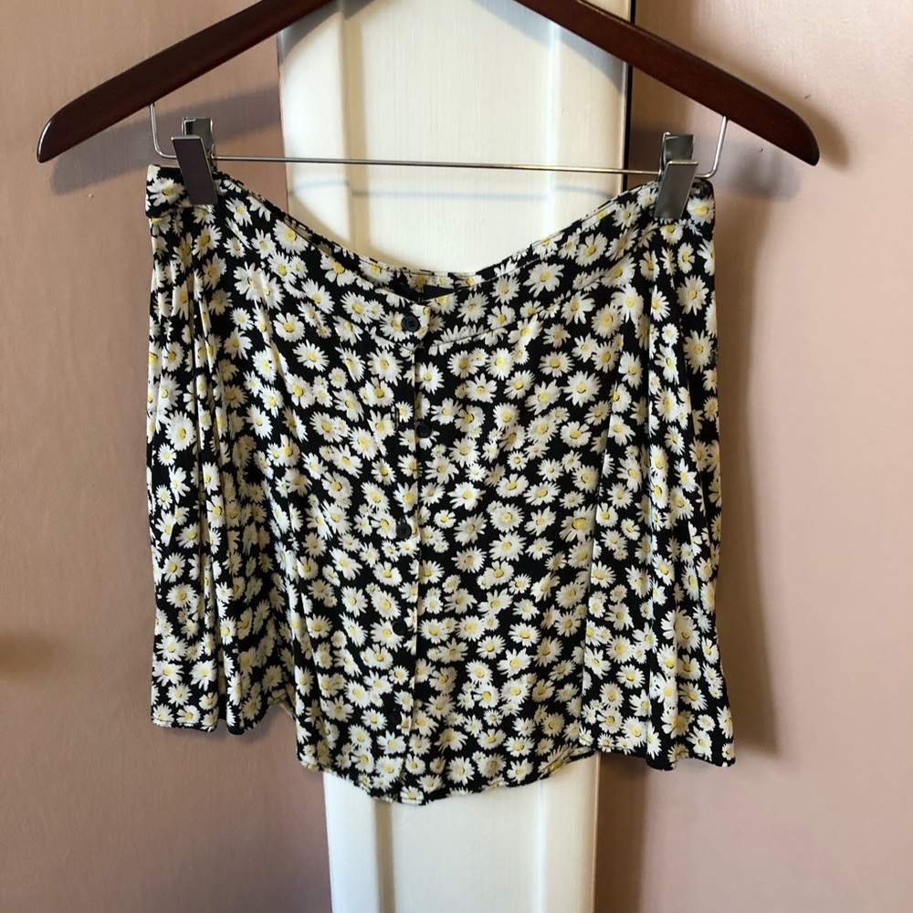 Daisy button down skirt